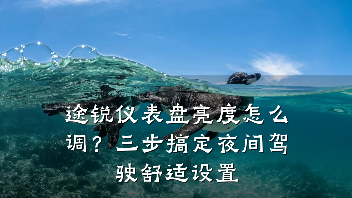 途锐仪表盘亮度怎么调？三步搞定夜间驾驶舒适设置