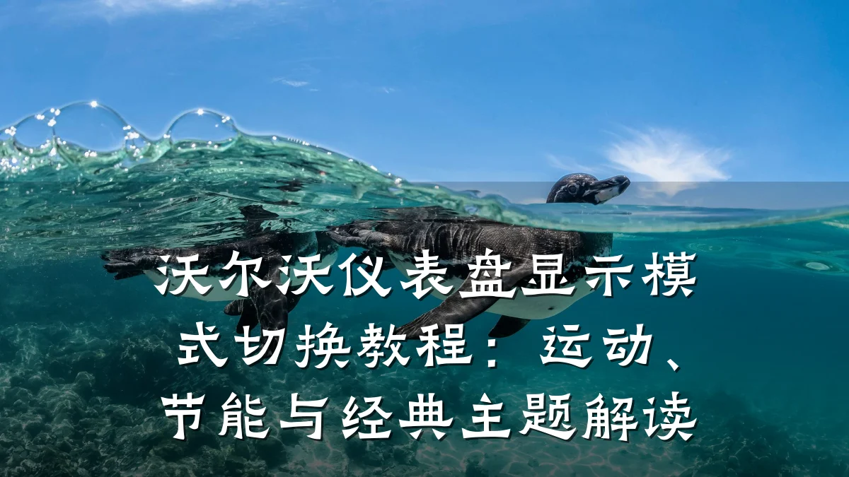 沃尔沃仪表盘显示模式切换教程:运动、节能与经典主题解读