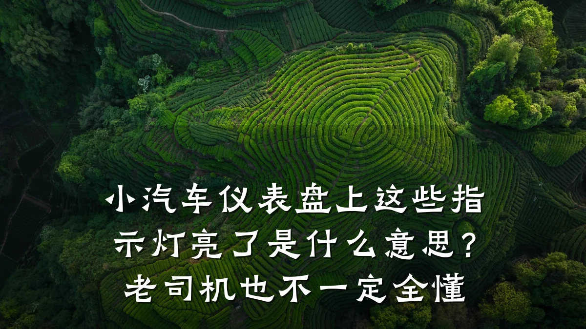 小汽车仪表盘上这些指示灯亮了是什么意思?老司机也不一定全懂
