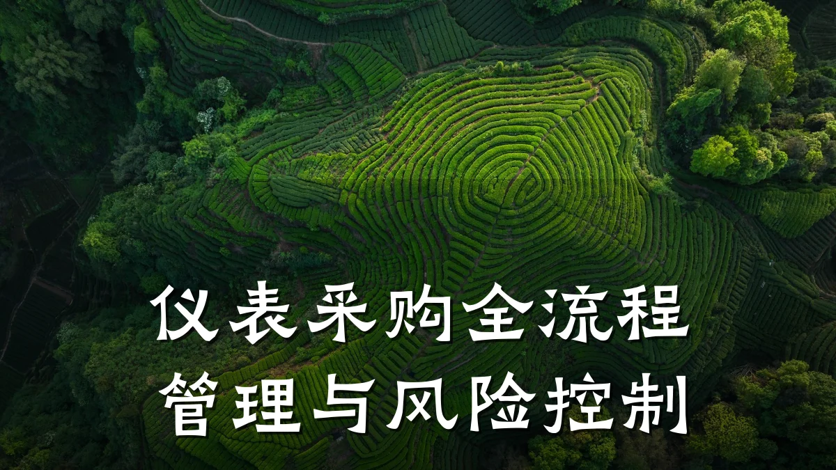仪表采购全流程管理与风险控制