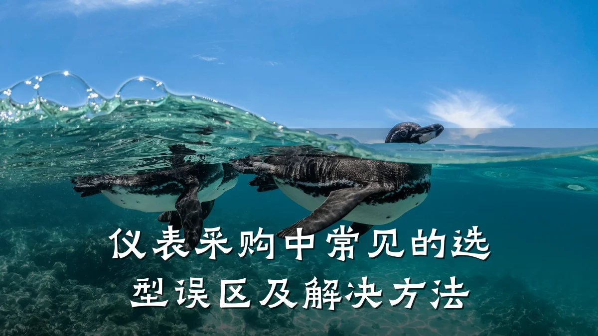 仪表采购中常见的选型误区及解决方法