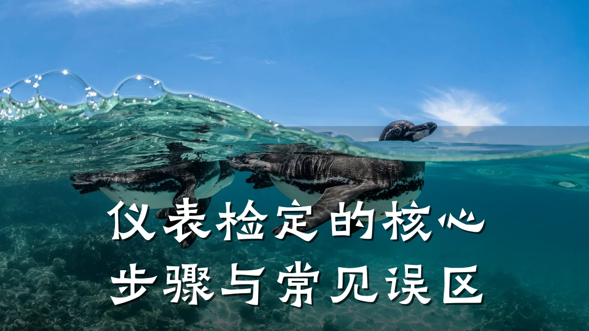 仪表检定的核心步骤与常见误区