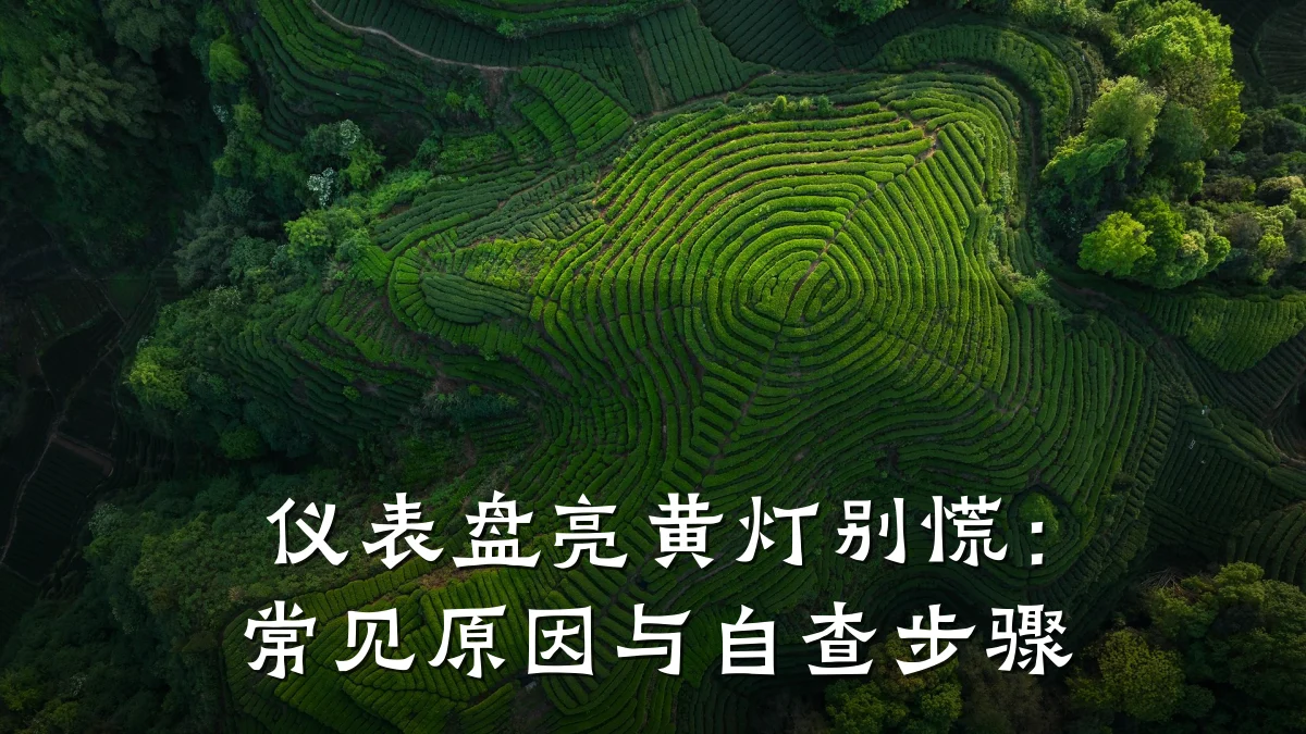 仪表盘亮黄灯别慌:常见原因与自查步骤