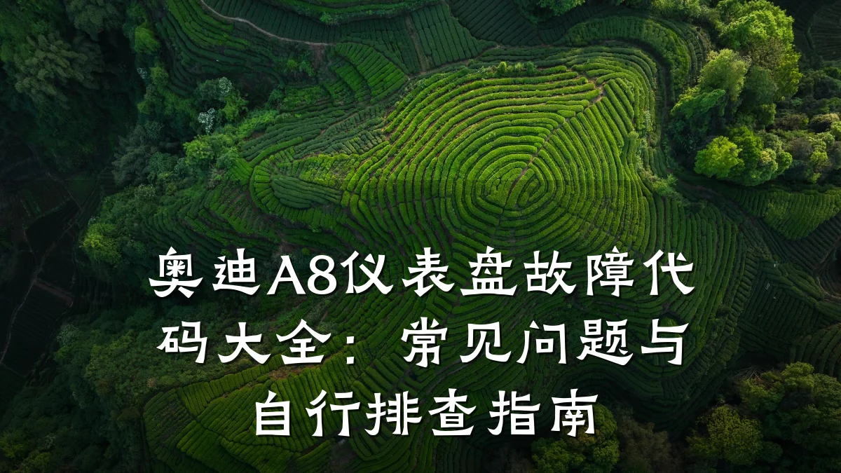 奥迪A8仪表盘故障代码大全:常见问题与自行排查指南