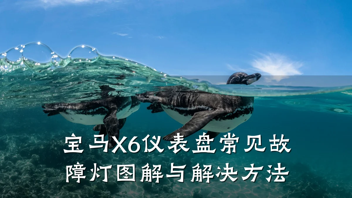 宝马X6仪表盘常见故障灯图解与解决方法