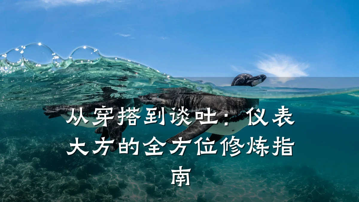 从穿搭到谈吐:仪表大方的全方位修炼指南