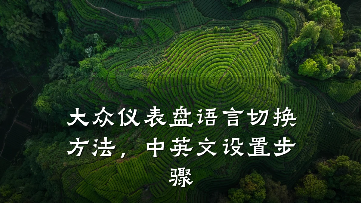 大众仪表盘语言切换方法,中英文设置步骤