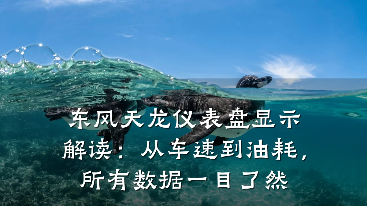 东风天龙仪表盘显示解读:从车速到油耗,所有数据一目了然