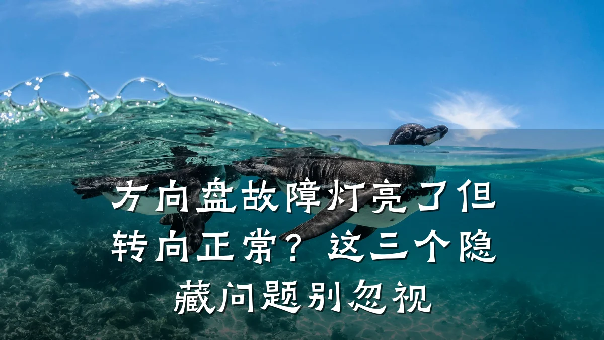 方向盘故障灯亮了但转向正常?这三个隐藏问题别忽视