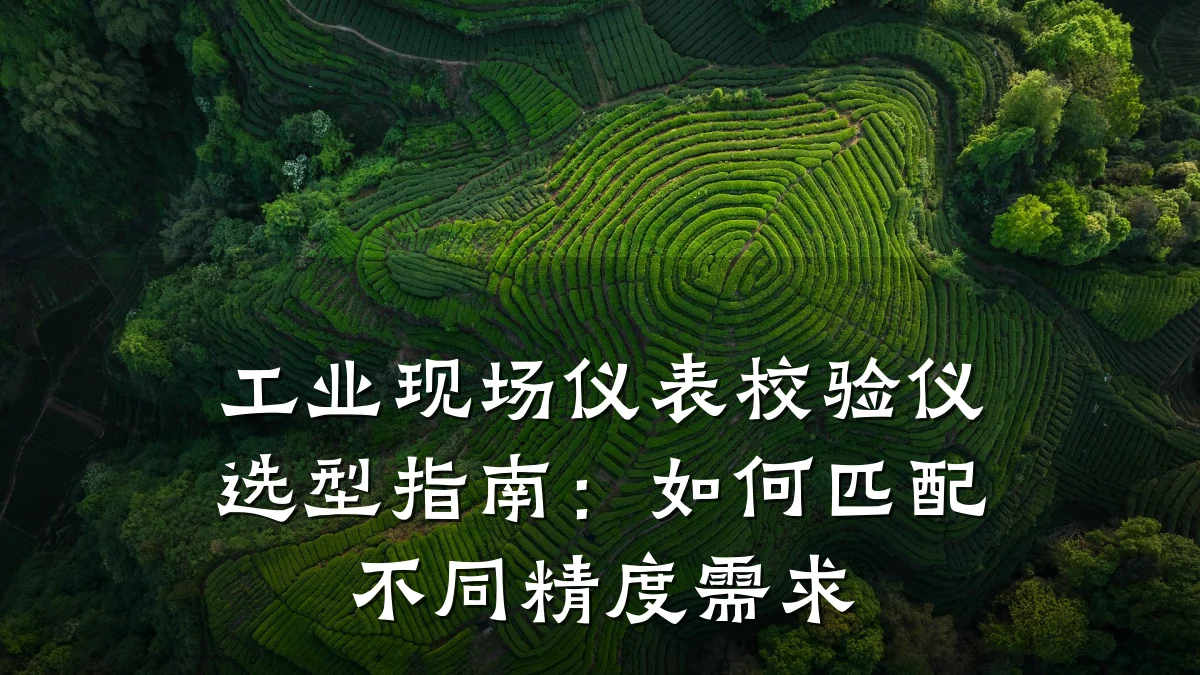工业现场仪表校验仪选型指南:如何匹配不同精度需求