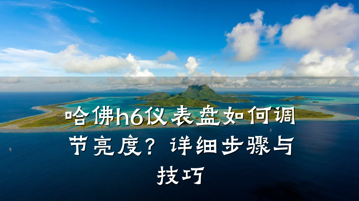 哈佛h6仪表盘如何调节亮度?详细步骤与技巧