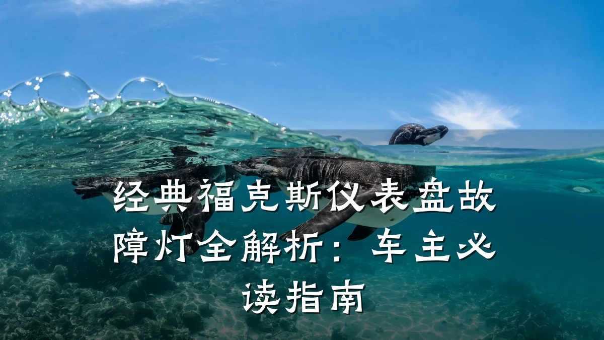经典福克斯仪表盘故障灯全解析:车主必读指南