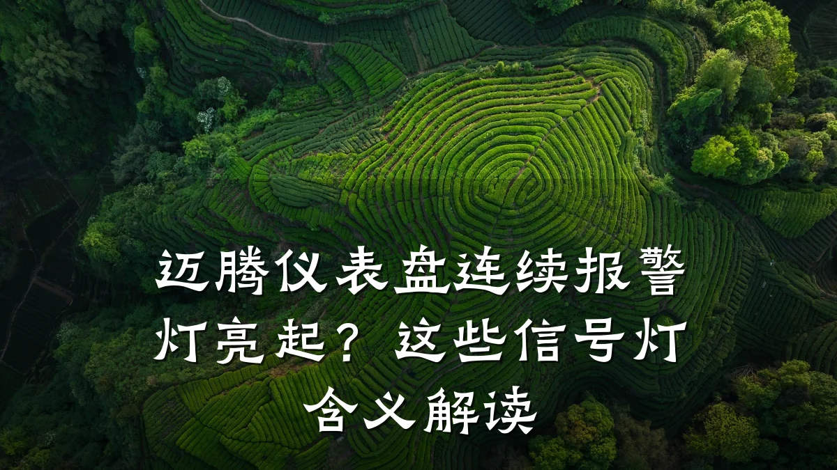 迈腾仪表盘连续报警灯亮起?这些信号灯含义解读