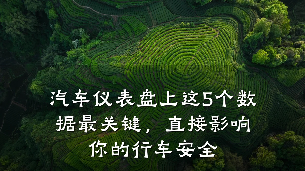 汽车仪表盘上这5个数据最关键,直接影响你的行车安全