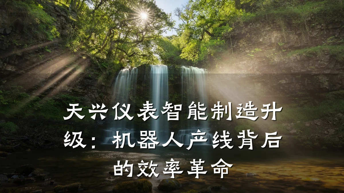天兴仪表智能制造升级:机器人产线背后的效率革命