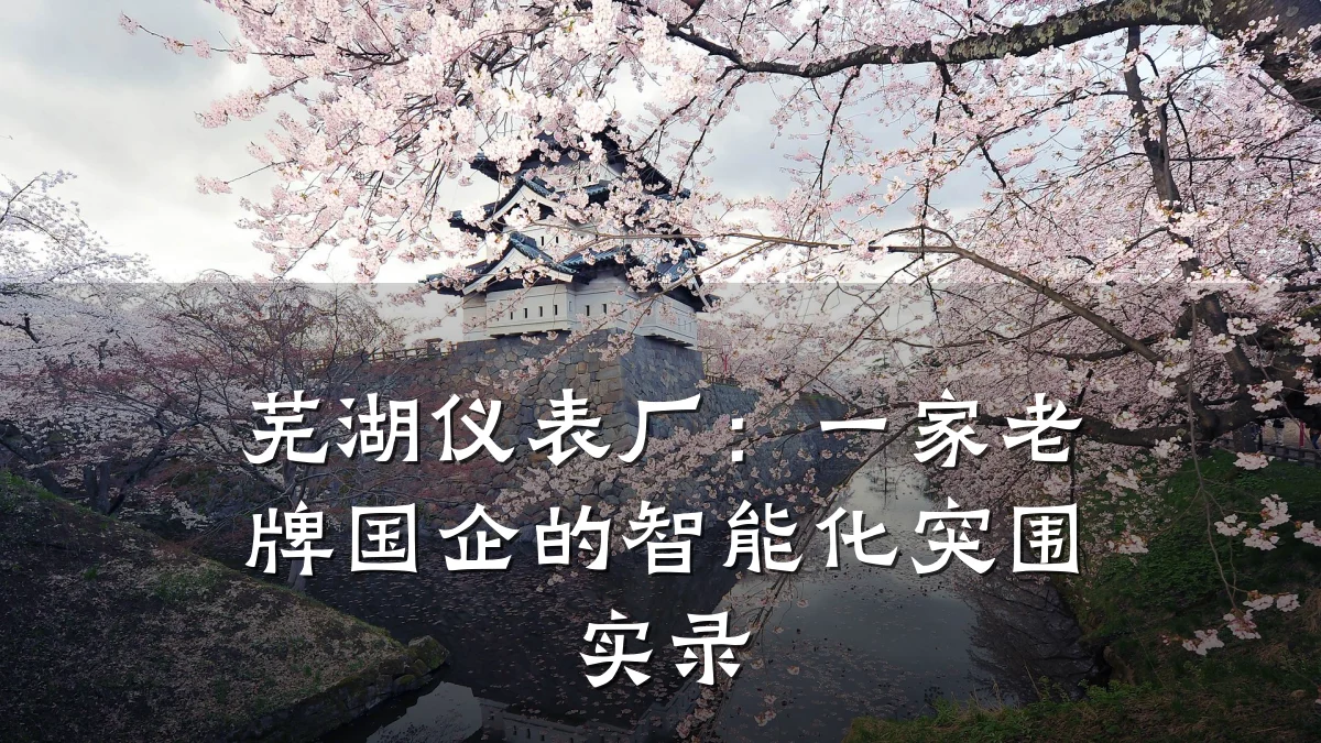 芜湖仪表厂:一家老牌国企的智能化突围实录