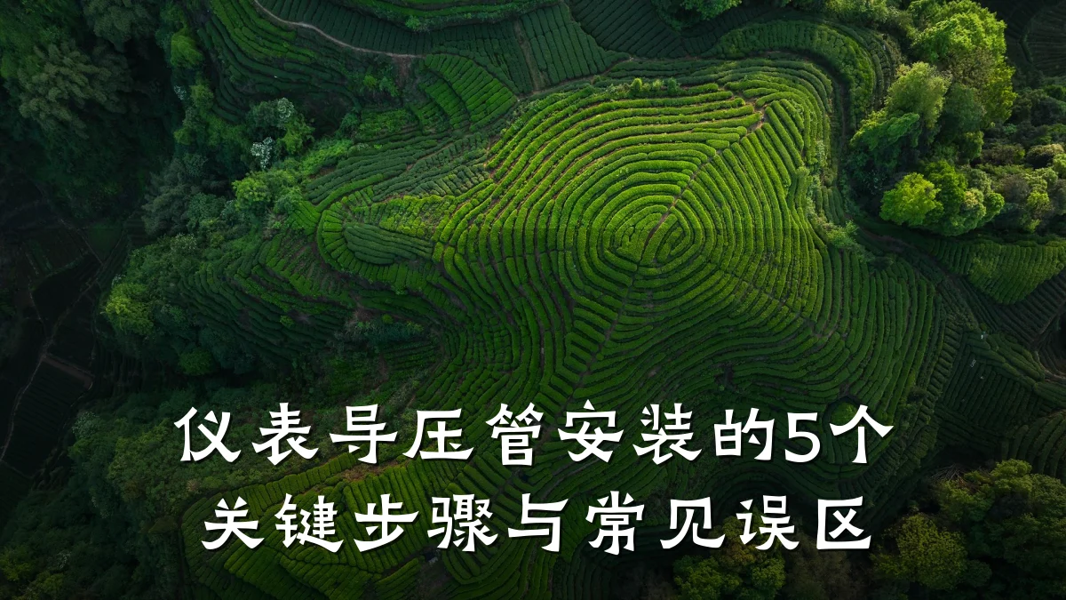 仪表导压管安装的5个关键步骤与常见误区