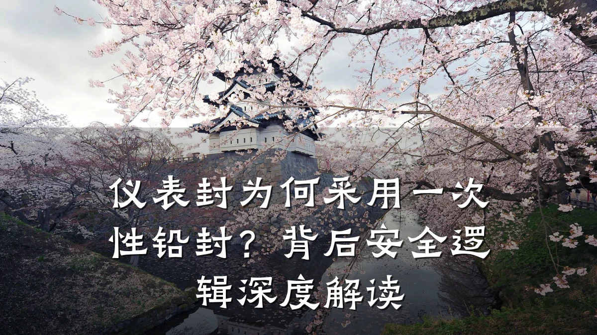 仪表封为何采用一次性铅封?背后安全逻辑深度解读