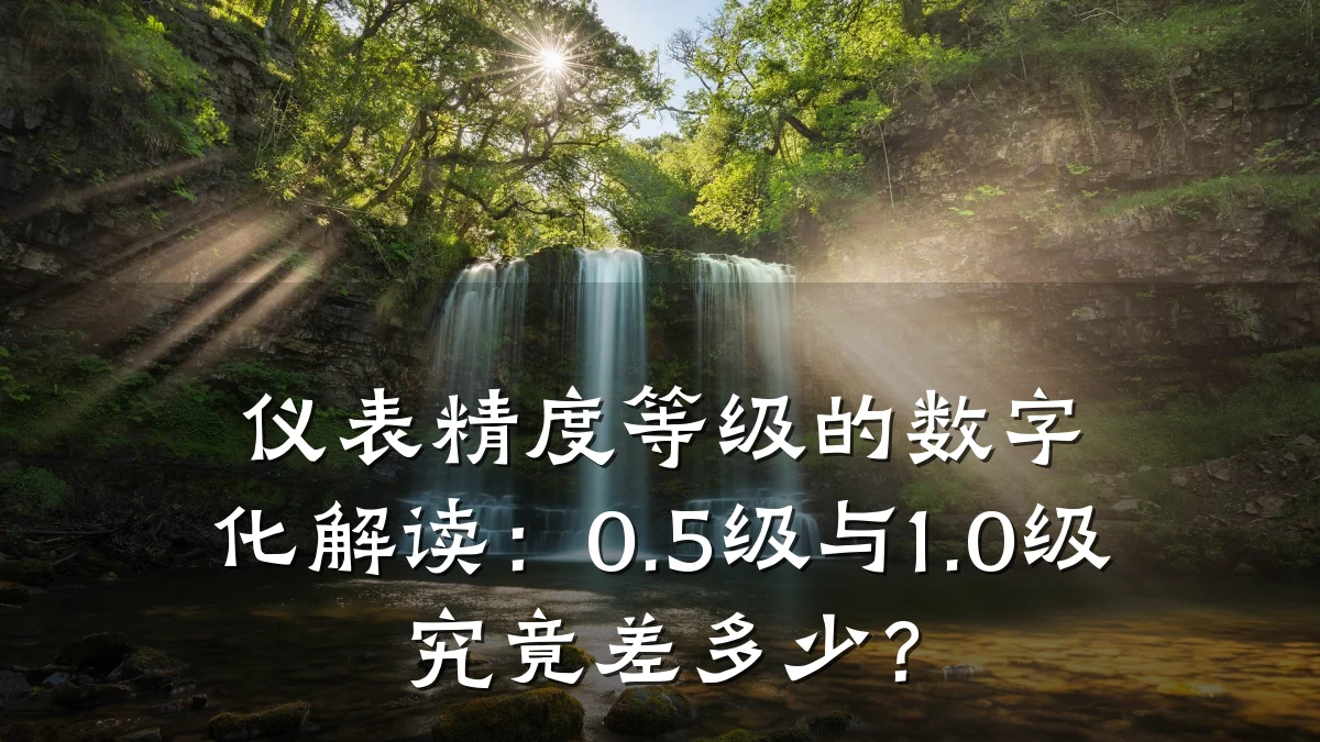 仪表精度等级的数字化解读:0.5级与1.0级究竟差多少?