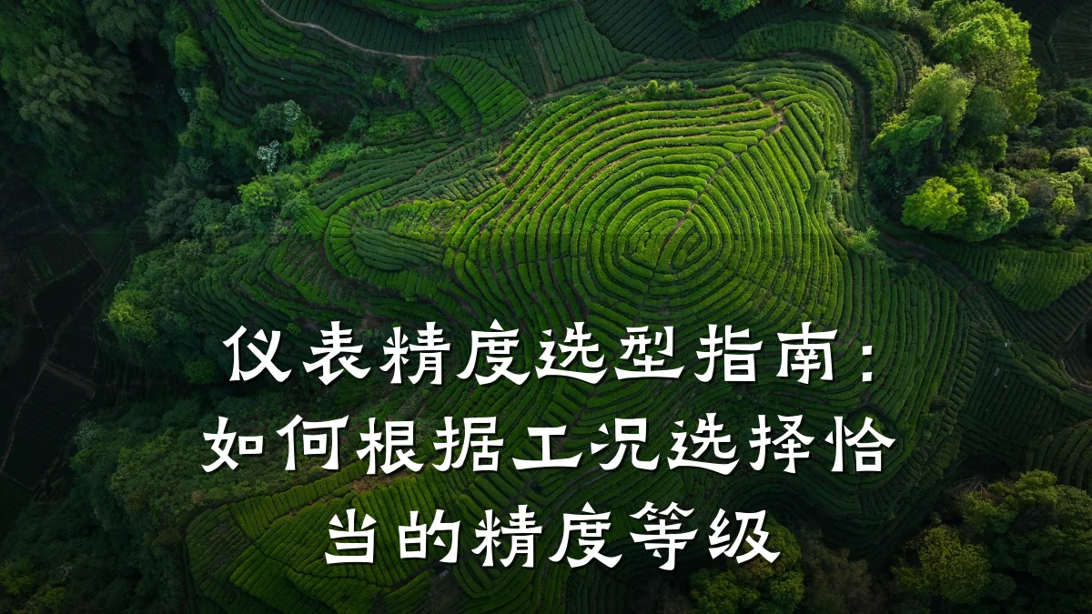 仪表精度选型指南:如何根据工况选择恰当的精度等级