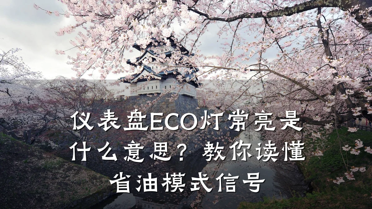 仪表盘ECO灯常亮是什么意思?教你读懂省油模式信号