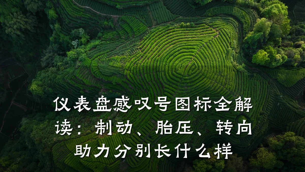仪表盘感叹号图标全解读：制动、胎压、转向助力分别长什么样