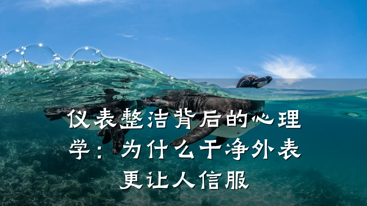 仪表整洁背后的心理学：为什么干净外表更让人信服