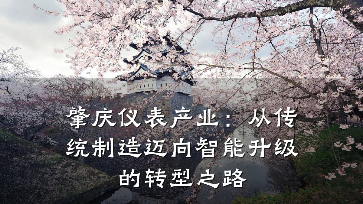 肇庆仪表产业:从传统制造迈向智能升级的转型之路