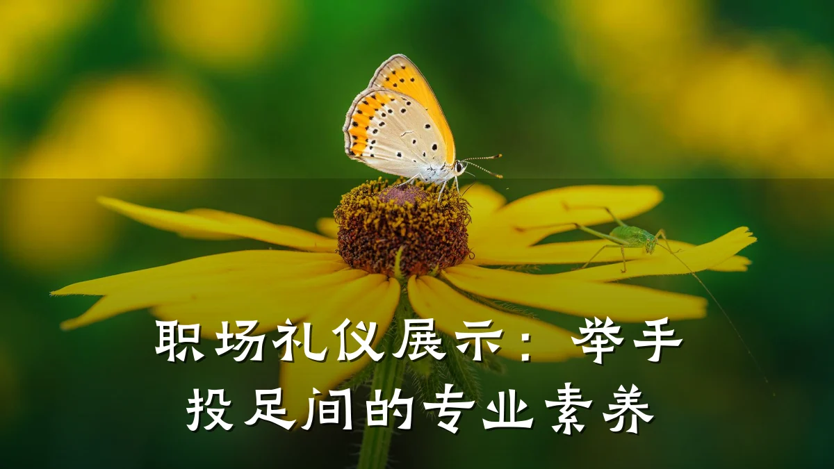 职场礼仪展示:举手投足间的专业素养