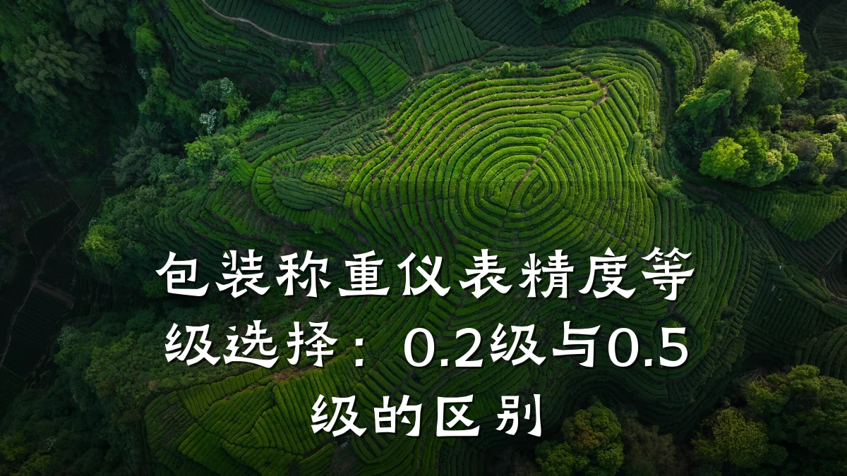 包装称重仪表精度等级选择:0.2级与0.5级的区别