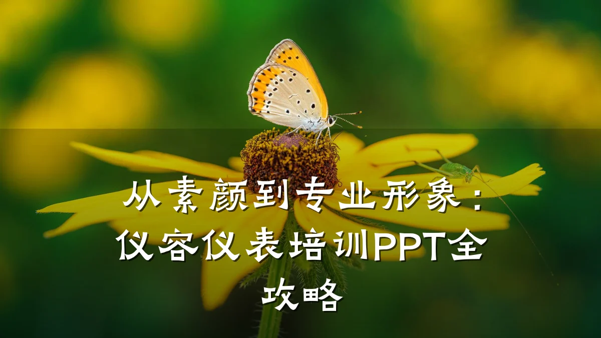 从素颜到专业形象:仪容仪表培训PPT全攻略