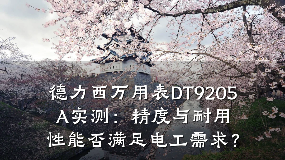 德力西万用表DT9205A实测：精度与耐用性能否满足电工需求？