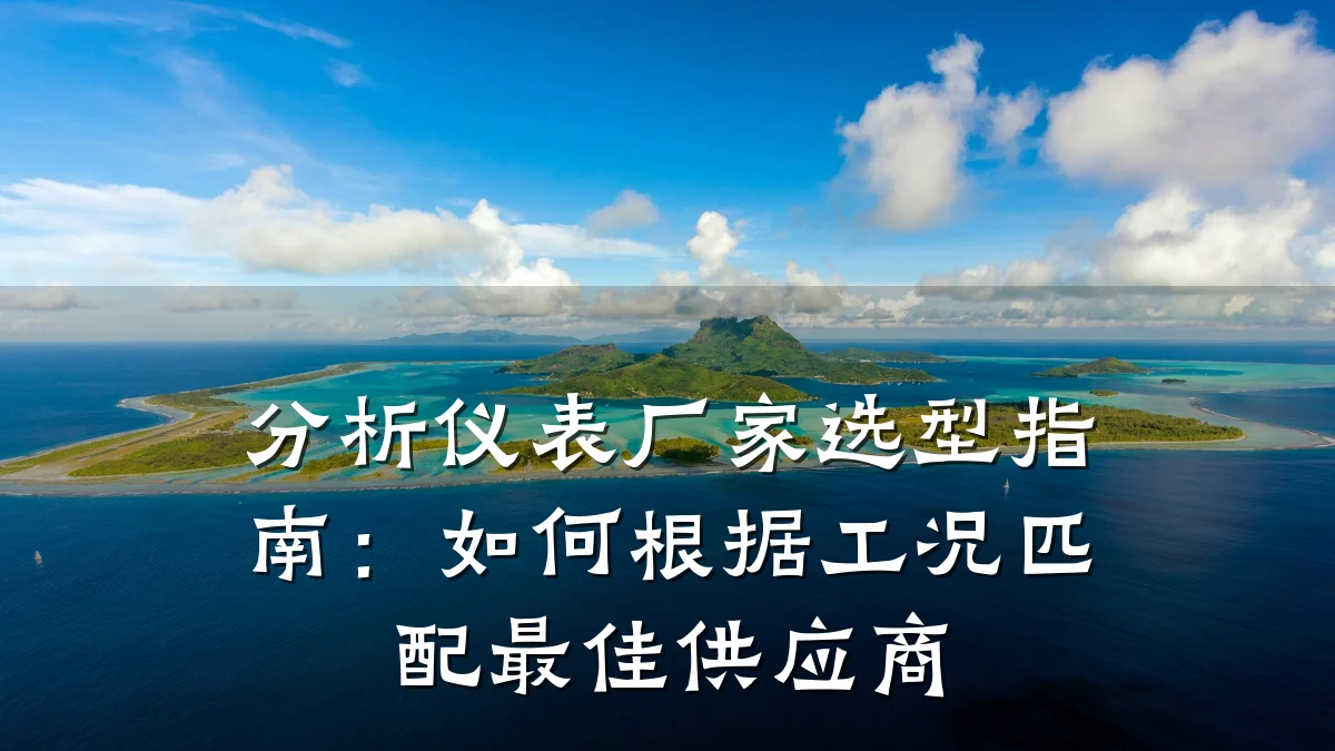 分析仪表厂家选型指南:如何根据工况匹配最佳供应商
