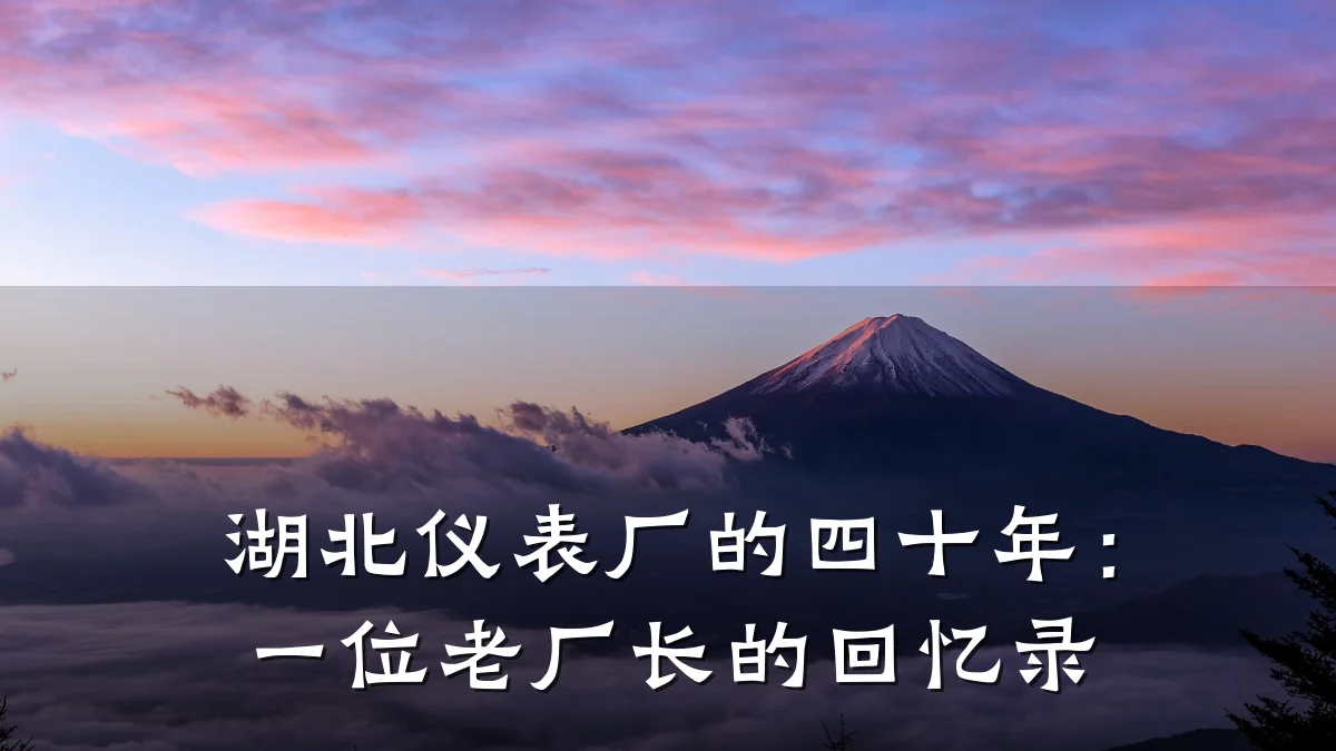湖北仪表厂的四十年:一位老厂长的回忆录