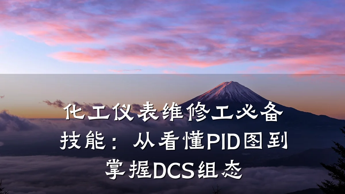 化工仪表维修工必备技能:从看懂PID图到掌握DCS组态