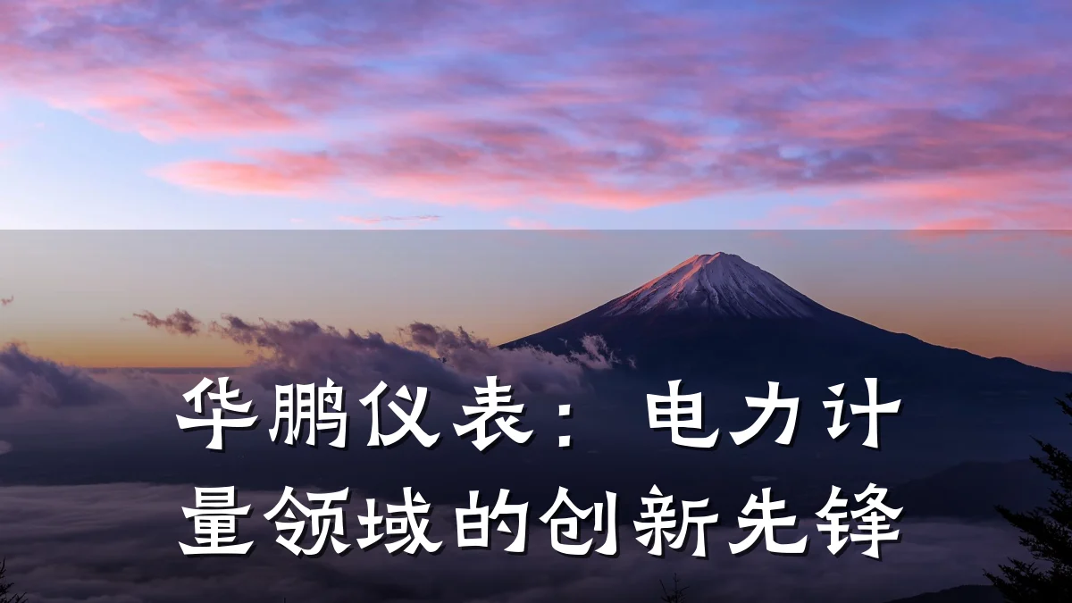 华鹏仪表:电力计量领域的创新先锋