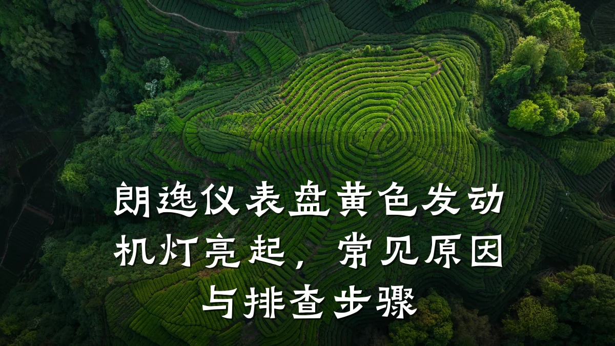 朗逸仪表盘黄色发动机灯亮起,常见原因与排查步骤