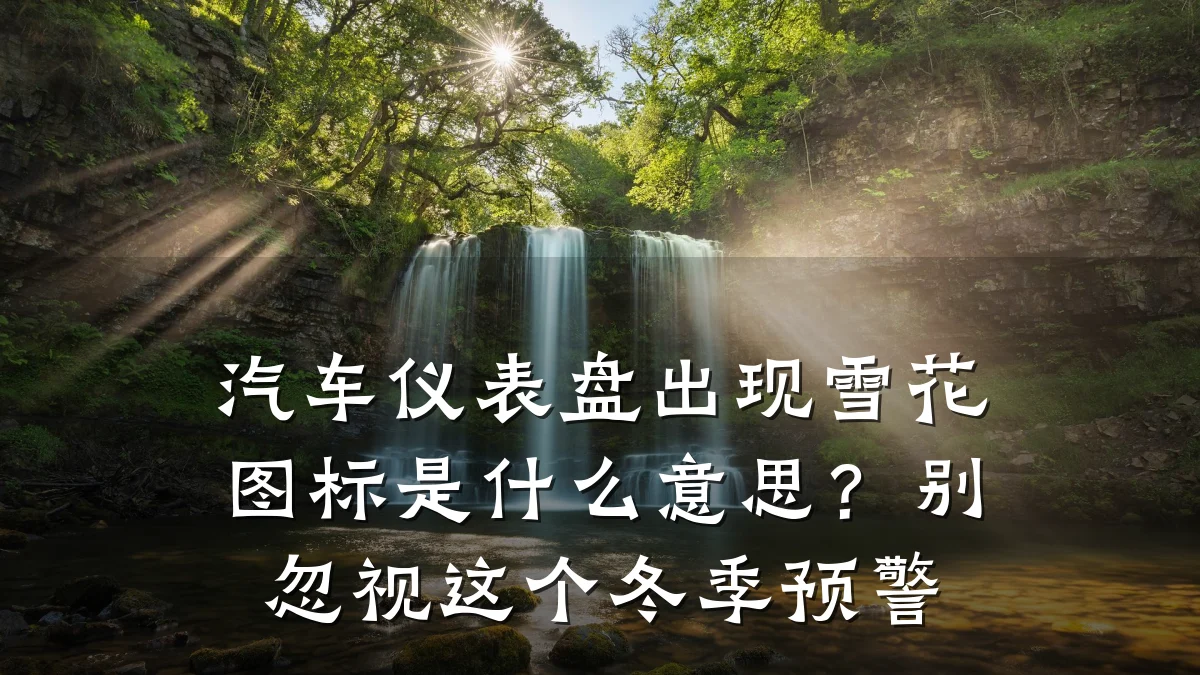 汽车仪表盘出现雪花图标是什么意思?别忽视这个冬季预警