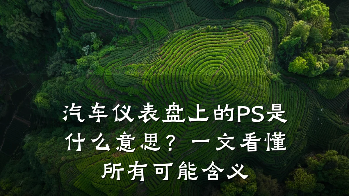 汽车仪表盘上的PS是什么意思?一文看懂所有可能含义