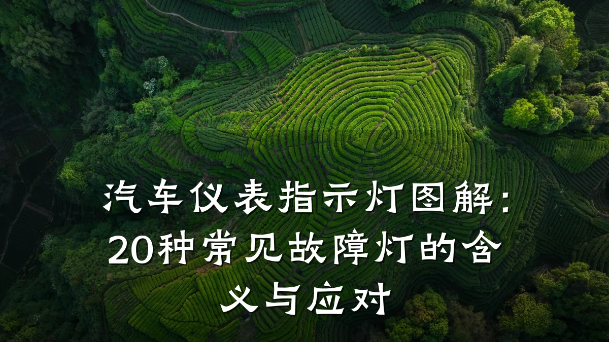 汽车仪表指示灯图解：20种常见故障灯的含义与应对