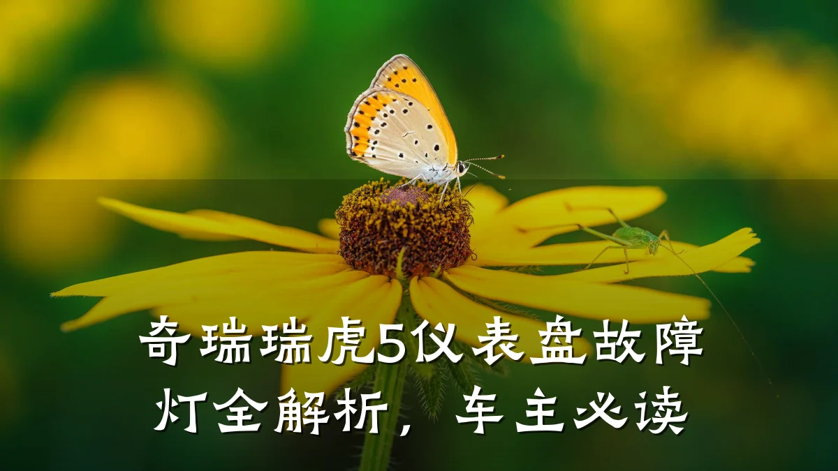 奇瑞瑞虎5仪表盘故障灯全解析，车主必读