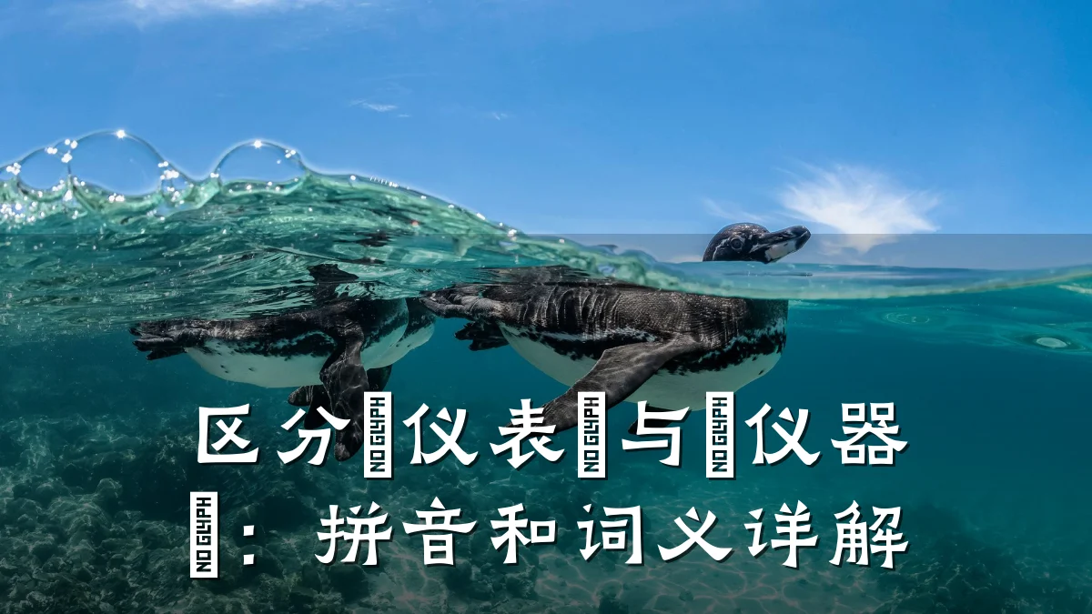 区分『仪表』与『仪器』:拼音和词义详解