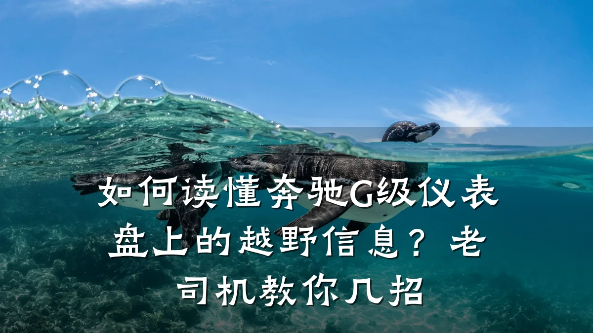 如何读懂奔驰G级仪表盘上的越野信息?老司机教你几招