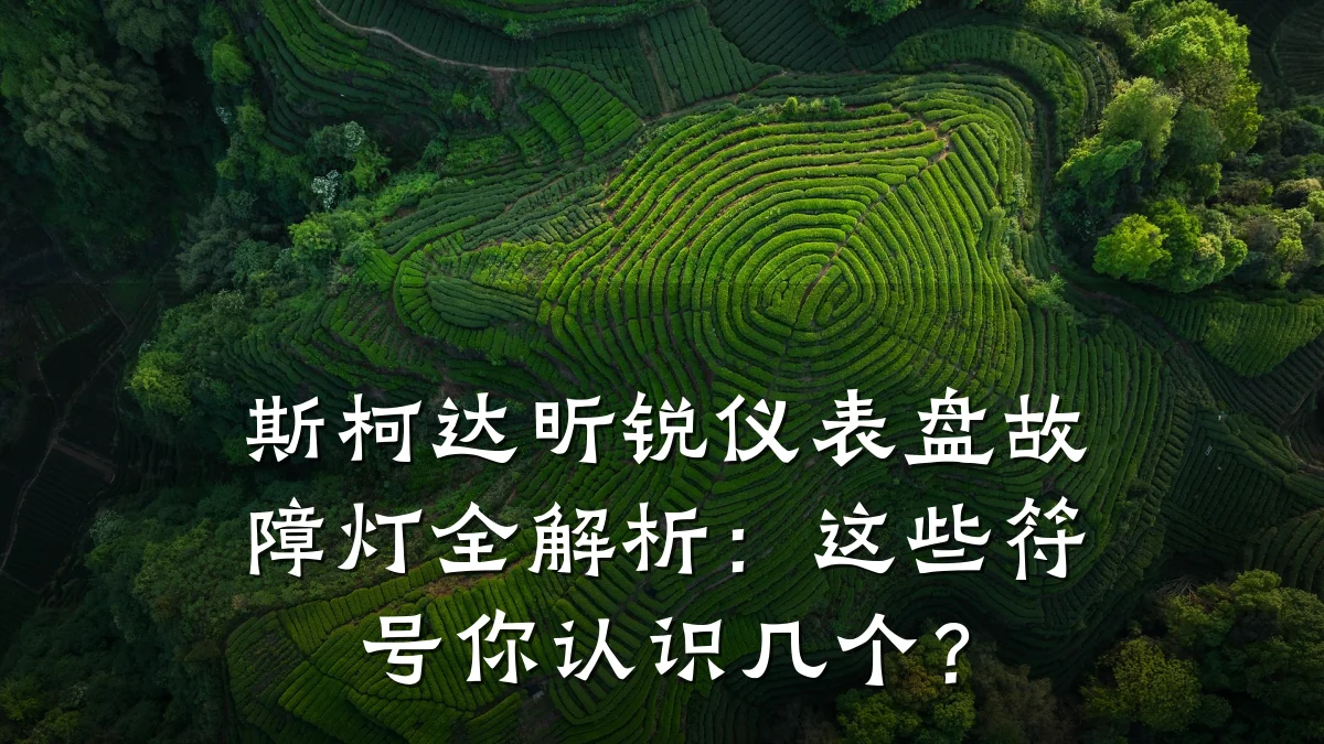 斯柯达昕锐仪表盘故障灯全解析:这些符号你认识几个?