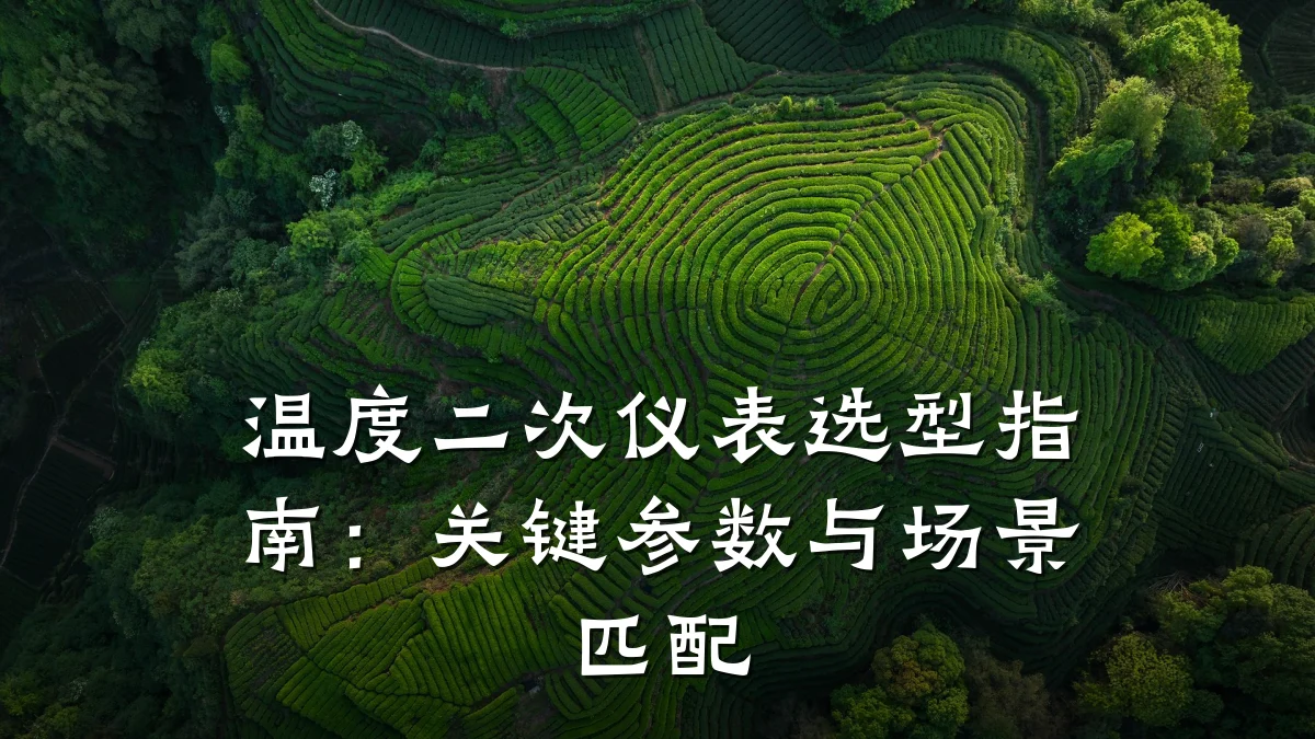 温度二次仪表选型指南:关键参数与场景匹配