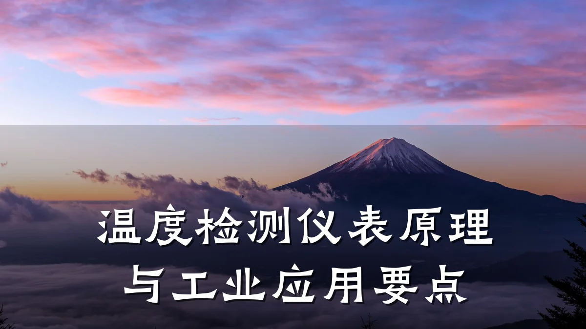 温度检测仪表原理与工业应用要点