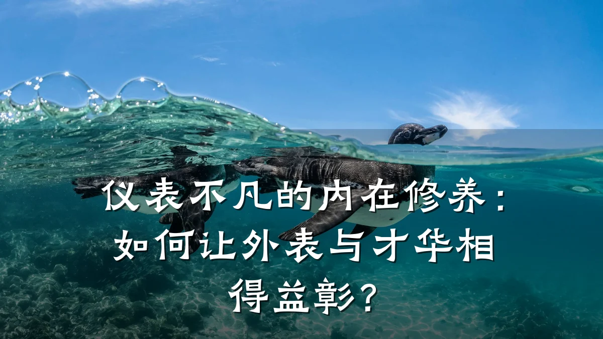 仪表不凡的内在修养：如何让外表与才华相得益彰？