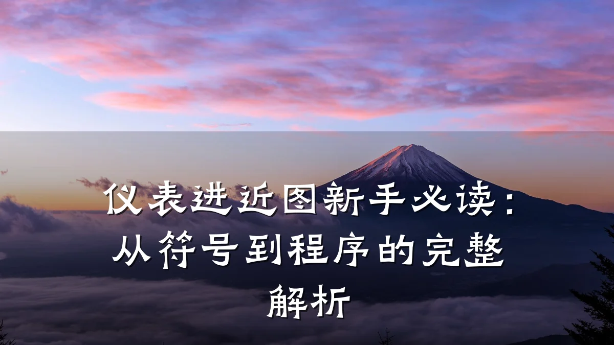 仪表进近图新手必读:从符号到程序的完整解析