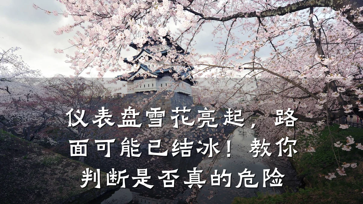 仪表盘雪花亮起,路面可能已结冰!教你判断是否真的危险