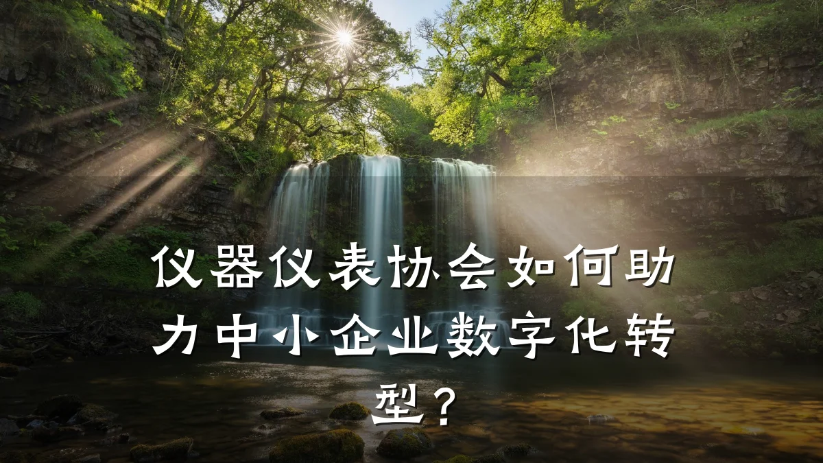 仪器仪表协会如何助力中小企业数字化转型?